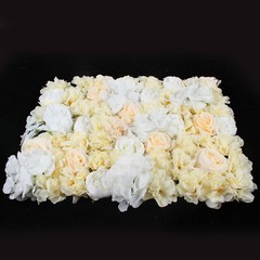 6PCS Artificial Rose Flower Wall Panels Wedding Backdrop Party Decor 60x40cm US