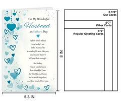 Heartfelt Fathers Day Card for Husband, Double Sided Fathers Day Card Gift fr…