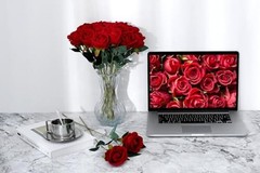 15PCS Artificial Roses Silk Flowers Fake Roses Realistic Bouquet Long Stem Red