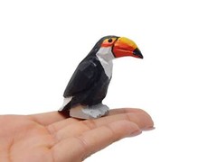 Toucan Cake Top Bride Groom Love Bird Wedding Engage Wood Statue Tropical