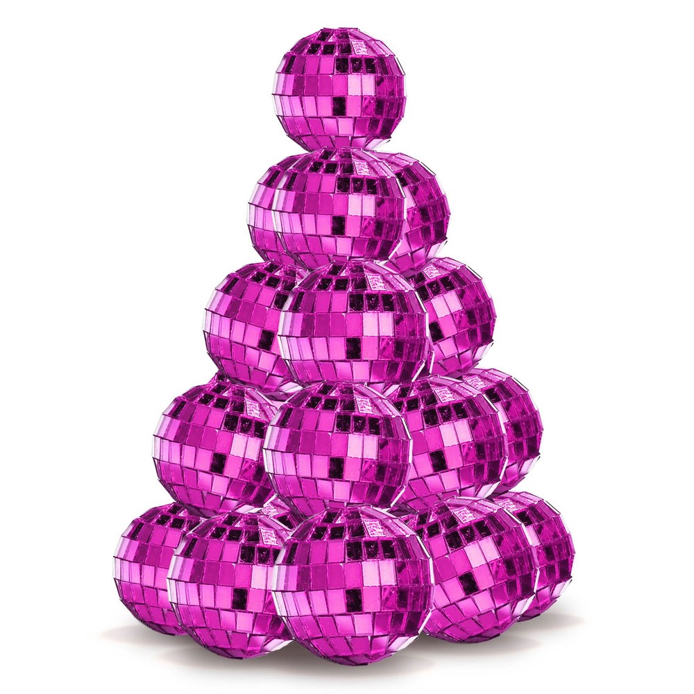 Yescom 20PCS 1.6″ Small Disco Ball Mirror Mini Hanging for Events Wedding Party