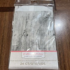 3 Pkgs -24 Count Gartner Studios WEATHERED WOOD FAVOR BAGS Wedding Collection