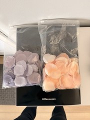 Artificial Rose Wedding bouquet/ aisle decor , Corsage & Petals — Ivory & Mauve