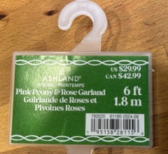 6 Ft Pink Peony Rose Garland Artificial Wedding Arch Decor Ashland Used 1x!