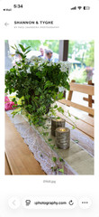 Table Runner, Burlap and Lace Natural Jute, for Country Weddings & Parties