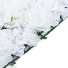 6 Pcs Silk Rose Flower Wall Panels 40 × 60 cm Wedding Party Backdrop