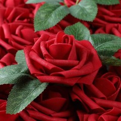 25/50 Real Touch Foam Roses Perfect For DIY Wedding Bouquets Decor Centerpieces