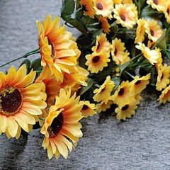 22″ Silk Sunflowers Artificial Hanging Vine Bush Party Events Home Decorations