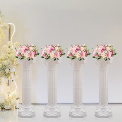 4PCS Wedding Roman Column Artistic Roman Column Statue Party Flowerpot Holder