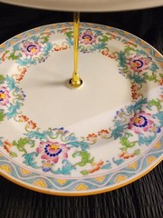 Minton B833 3 Tiered Tray Cake Dessert Stand Gold Handle