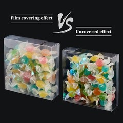 30PCS Clear Gift Boxes, 4x4x1.2inch Rectangle PVC Clear Wedding Favour Boxes …
