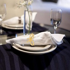 Pack of Napkin Rings Alloy Hollow Out Flower Napkin Holder Dinning 18 gold