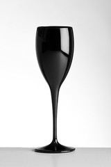Unbreakable Polycarbonate Black Champagne Flutes 180ml (6oz) Pack of 6