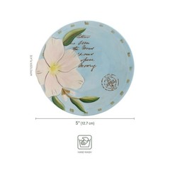 & And Toulouse Appetizer Plates Set Of 4 5-Inch Blue 5277704