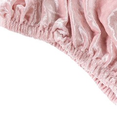 5 BLUSH Crushed Velvet Cylinder Display STAND COVERS Set Party Decorations