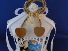 New Vintage Bakery Crafts Teddy Bear Country Dancers Gazebo Wedding CakeTop,