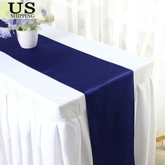 10 Pcs Satin Table Runner Wedding Banquet Decoration (12″X108″) Tablecloth Party