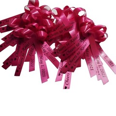 Personalized Ribbon Bow Wedding Favor Baby Shower Birthday Bridal 25 Quinceanera