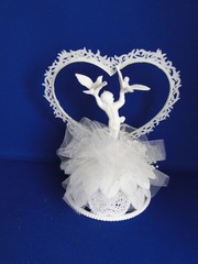 New Vintage RARE «Flight of Fantasy» wedding Cake Top, #1A
