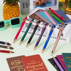 48 Pcs Thank You Gifts Bulk Motivational Pens Inspirational Notepads Set, Min…