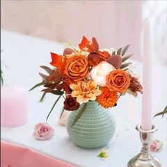 Artificial Flowers Combo Box Set for Wedding Bouquets Centerpieces Orange Flower