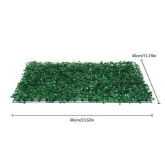 12Pcs Artificial Plant Hedge Grass Mat Greenery Wall Fence Panel Background