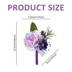 Artificial Flowers Boutonniere Men Groom Boutonniere Romantic Practical Simple