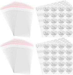 200 Set His Her Favorite Stickers Candy Bags Wedding Favor Stickers 4X6 Inches C