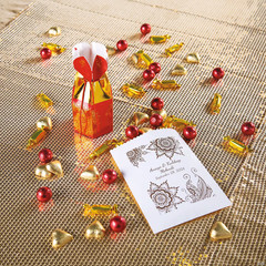 Indian Wedding Vertical Favor Boxes with Gold Foil – 24 Pc.