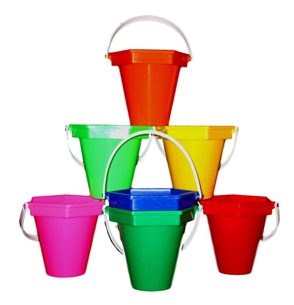 2 Small Sand Beach Buckets, 6 Options, Made in America, Lead Free, Food Safe*