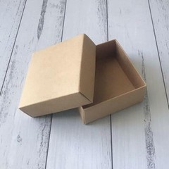 100x Base & Lid 2pcs Kraft Paper Favor Box Necklace Jewelry Soap Packaging Box