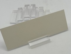 20 Pieces Acrylic Place Card Holders 2 Inch Clear Stands, Modern table setting