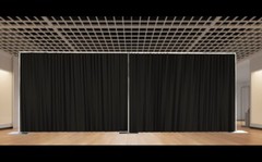QUICK BACKDROP KIT 10 FT TALL x 20 FT WIDE PIPE WITH DRAPE(BLACK DRAPE)