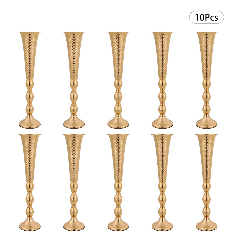 10pc Flower Stand For Wedding Party Decor 5.51*23.62in Gold Flower Stand