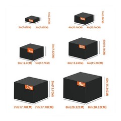 Black Acrylic Display Riser Stackable Acrylic Display Riser Lightweight
