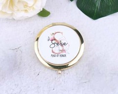 Personalized Bridesmaid Proposal Gift Wedding Bachelorette Favors Floral