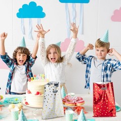 Charming 30PCS Party Favor Bags Set 7.8×11.3in for Kids Birthday & Baby Shower