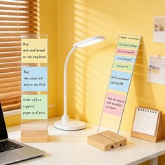 Legrape 2-Pack Monitor Memo Board, Sticky Note 11.8×3.1 inch, Clear
