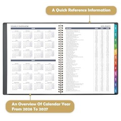Appointment Book 2026-2027 – Weekly 2026-2027 Weekly Appointment Book – Grey