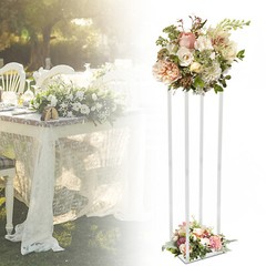 Clear Acrylic Flower Stand 39 Tall Column Vase Centerpieces Wedding Decoration