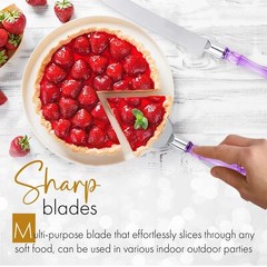 LUSHIG Cake Server and Knife Set, Cake Knife and Server with Stainless Steel …