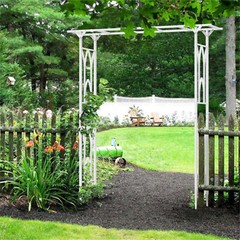 82 Inch Tall Outdoor Garden Trellis Metal Arch Gothic Arbor For Climbing Plant
