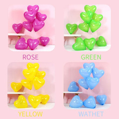 50 6-Inch Pink Color Heart Shaped Latex Balloons for Valentines Day,Propose Marr