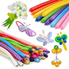 Nobledecor 260 Long Balloons 100pcs 12 inches, Color