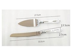 Simplicity 2pc Cake Knife & Server Set NIB Wedding Special Occasion