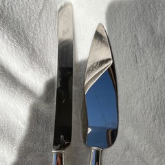 Reed & Barton Stainless Steel Cake Knife & Server Set Silver Glossy Finish