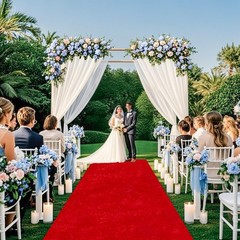 Red Carpet Runner for Party Wedding Aisle Decorations 4FTx15FT Aisle Runners …