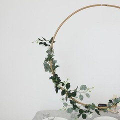 36″ wide Round Metal Floral Hoop Wreath Ring Wedding Party Events Decorations