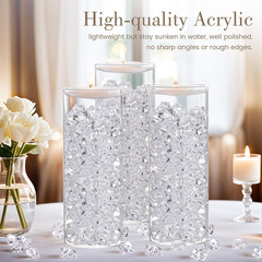150PCS Fake Diamonds – Acrylic Rocks for Wedding Centerpieces & Table Decor