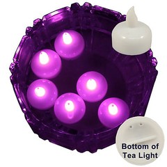 FREESH 6X Waterproof LED Floating Tealight Flameless Candle Wedding Party Pink